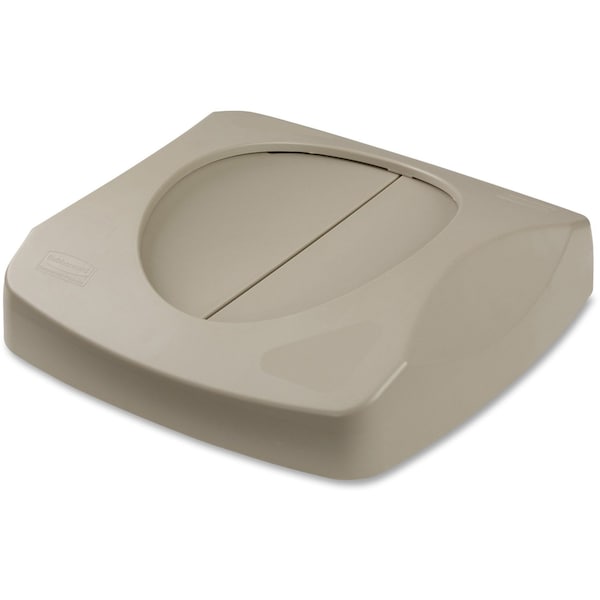Untouchable Swing Top Lid, Beige, 16" W/Dia, 4 PK